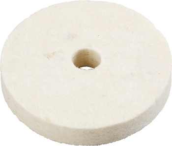 Felt polishing wheel