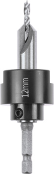 HSS Hardwood Drill Bit with Depth Stop and Countersink