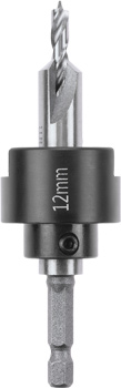 HSS Hardwood Drill Bit with Depth Stop and Countersink, Ø 5 mm