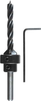 Countersink Set with Wood Twist Drill Bit, 3 Piece