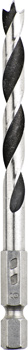 Wood Twist Drill with Hex Shank 1/4", Ø 3 mm