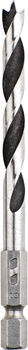Wood Twist Drill with Hex Shank 1/4"