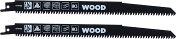 HCS Reciprocating Saw Blades for Wood, Medium, 2 Piece, 242 mm