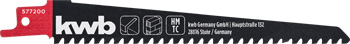 TCT Reciprocating Saw Blade for Aerated Concrete, Coarse