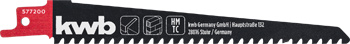TCT Reciprocating Saw Blade for Aerated Concrete, Coarse, 152 mm
