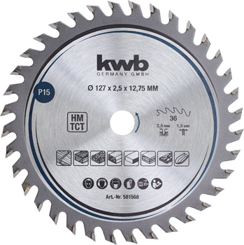 Précision lames de scies circulaires Ø 127 à 216 mm