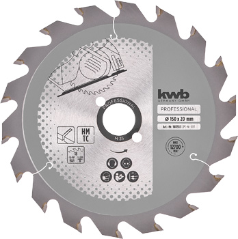 TCT Circular Saw Blade for Chipboard, T 20, Ø 150 x 20 mm