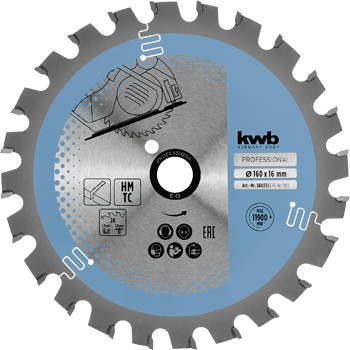 TCT Circular Saw Blade Multicut, T 24, Ø 160 x 16 mm