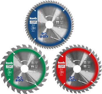 Jeux de lames de scie circulaire en trois parties 