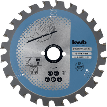 TCT Circular Saw Blade Multicut, T24, Ø 165 x 20 mm