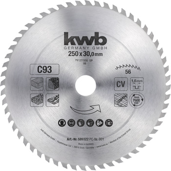 Circular Saw Blade for Firewood, Ø 250 to 700 mm