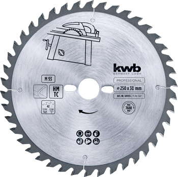 TCT Circular Saw Blade for Chipboard, Ø 250 to 300 mm