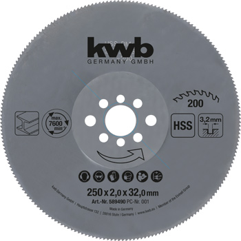 HSS Metall-Kreissägeblätter Ø 250 x 32 mm