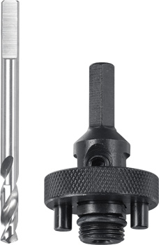 Hex Arbor with Pilot Drill Bit for HSS-Co BiM Hole Saws, Ø 32–152 mm