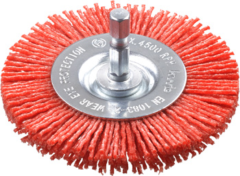 Disc Brush for Drills, Nylon