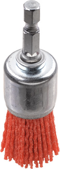 End Brush for Drills, Nylon, Coarse, Ø 22 mm