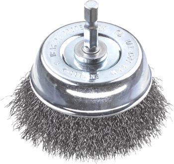 Cup Brush, Crimped HSS Steel Wire, Coarse, Ø 75 mm