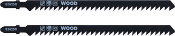 HCS Jigsaw Blades with T-Shank for Wood, Extra Long, Coarse, 2 Piece, 152 mm