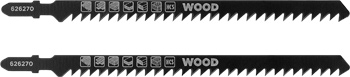 HCS Jigsaw Blades with T-Shank for Wood, Extra Thick, Coarse, 2 Piece, 152 mm