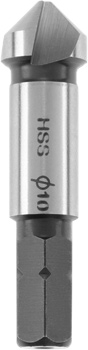 HSS Countersink, 1/4" Hex, Ø 10 mm