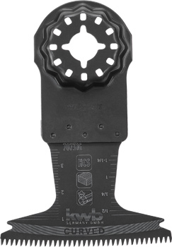 HCS Plunge Saw Blades with Starlock Fitting and Japanese Teeth, Curved, 65 x 50 mm