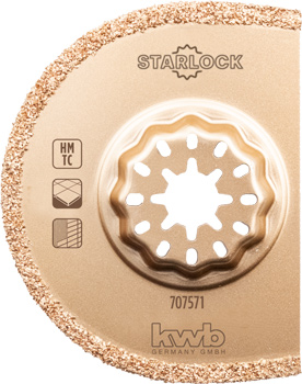 TCT Saw Blade with Starlock Mount, Half-Round