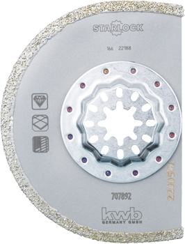 Diamond Saw Blade with Starlock Fitting, Half-Round, 90 x 2.2 mm