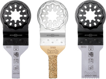 Oscillating Multitool Set with Starlock Fitting for Sawing and Filing, 3 Piece