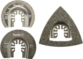Oscillating Multitool Set with Universal Fitting for Tile Repairs, 3 Piece