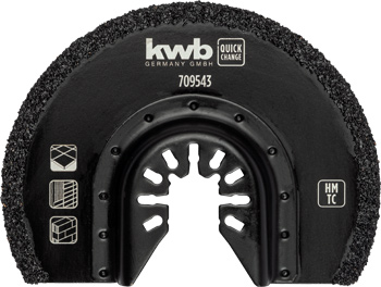 TCT Saw Blade with Universal Fitting, Half-Round, Ø 87 x 0.8 mm