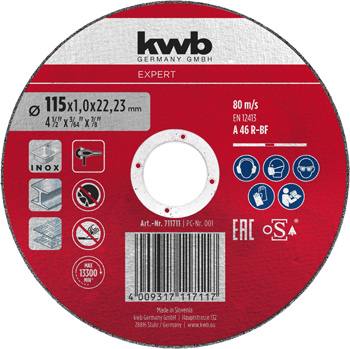 Expert Inox Reinforced Cutting Disc for Metal, Straight