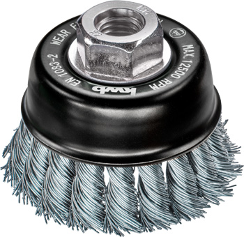 AGGRESSO-FLEX® cup brush, steel wire, twist knot