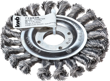 AGGRESSO-FLEX ® Wheel brush, steel wire, twist knot