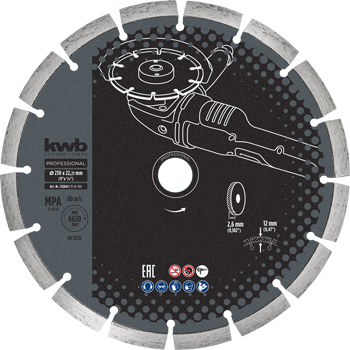 AGGRESO-FLEX® Black-Line DIAMOND Cutting Disc, Ø 230 mm