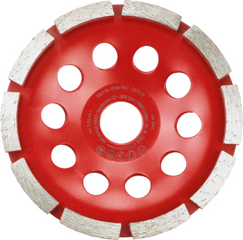 Diamond grinding disc with 1-row diamond segments ⌀ 125 mm