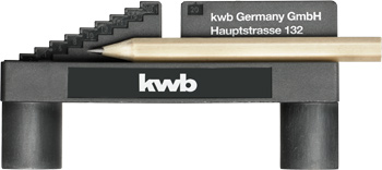 Gabarit de marquage kwb avec crayon et graduation métrique pour faciliter le marquage de 1…20 mm. 