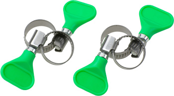 Butterfly hose clip, 4 pc.