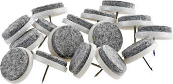 Felt pads with nail