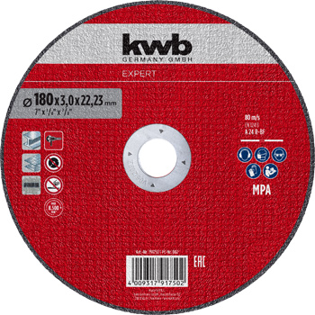 Reinforced Cutting Disc for Metal, Straight, Ø 180 x 3 mm