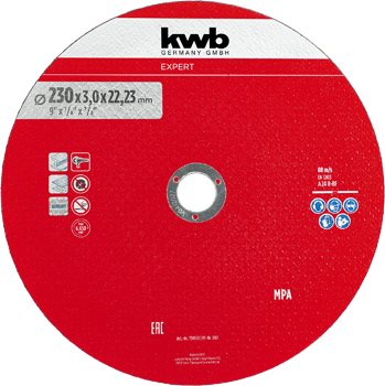 Reinforced Cutting Disc for Metal, Straight, Ø 230 x 3 mm