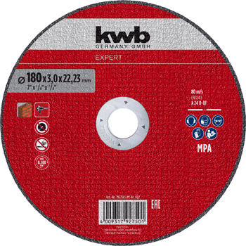 Reinforced Cutting Disc for Stone, Straight, Ø 180 x 3 mm