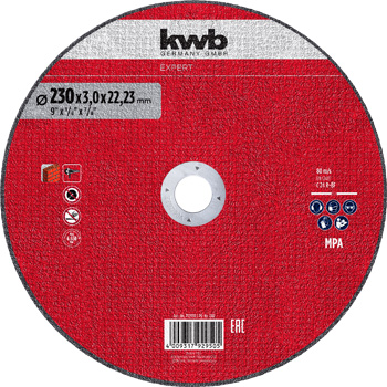 Reinforced Cutting Disc for Stone, Straight, Ø 230 x 3 mm