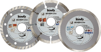 3 disques diamant 115 mm, 3 pièces