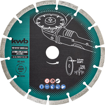 CUT-FIX® Disques à tronçonner DIAMANT Green-Line, ø 180 mm