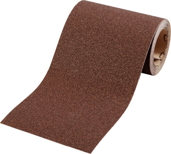 Aluminium Oxide Abrasive Roll for Wood and Metal, 5 m x 115 mm