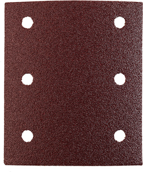 Quick-Stick Aluminium Oxide Sanding Strips for Wood and Metal, Perforated, 5-Piece, 115 x 100 mm, G80