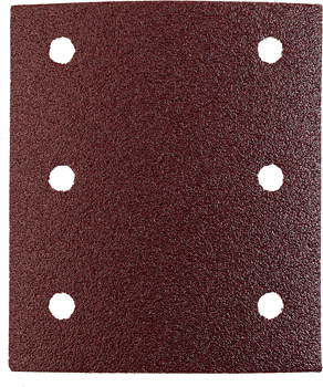 Quick-Stick Aluminium Oxide Sanding Strips for Wood and Metal, Perforated, 5-Piece, 115 x 100 mm, G120