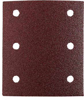 Quick-Stick Aluminium Oxide Sanding Strips for Wood and Metal, Perforated, 5-Piece, 115 x 100 mm, G240