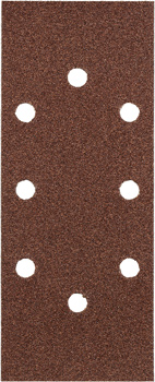 10 Sanding Strips, Wood and Metal, Aluminum Oxide, 93 x 230 mm, Perforated, Type A