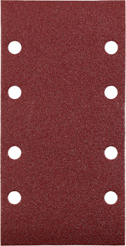 Quick-Stick Aluminium Oxide Sanding Strips for Wood and Metal, Perforated, 5-Piece, 93 x 185 mm, G240